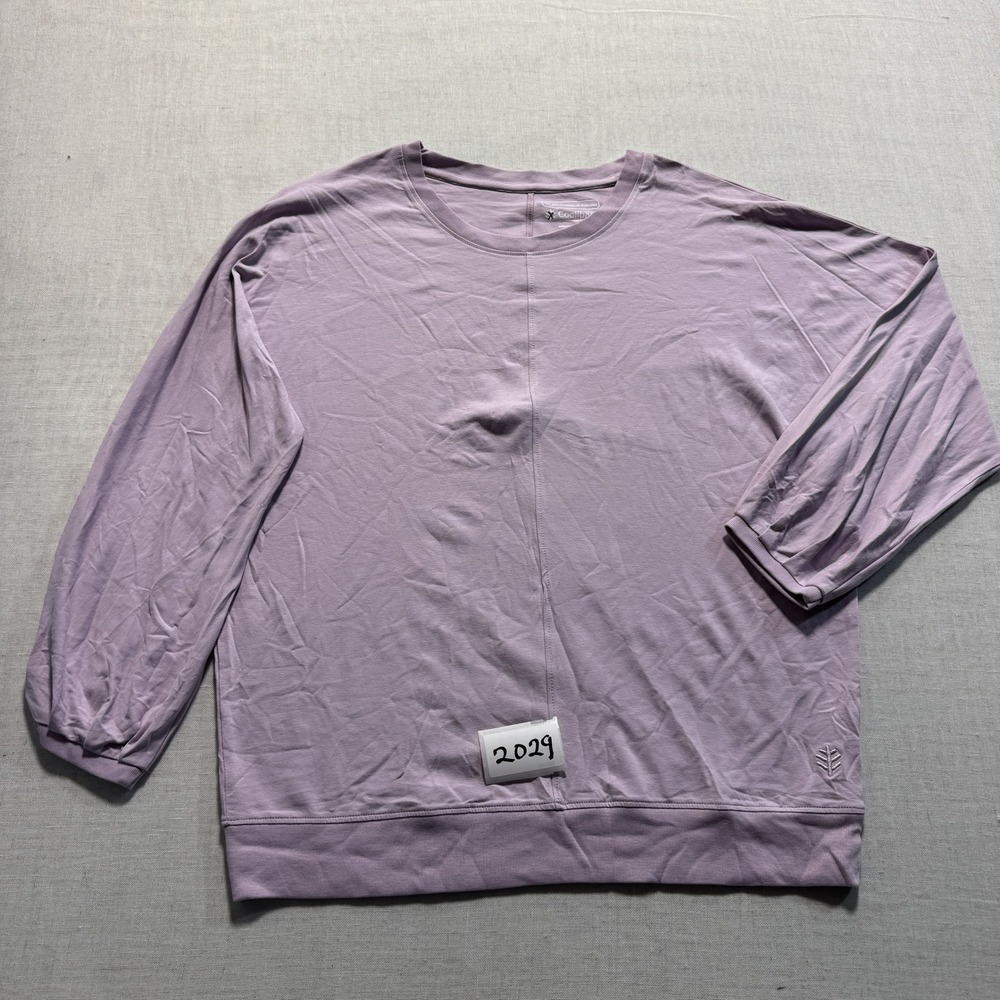 Coolibar Bistro Sleeve Top Women Sz M Purple New Without Tags